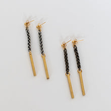 Load image into Gallery viewer, Handcrafted Jewelry-Brass Bar Earrings

