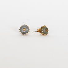 Load image into Gallery viewer, Handcrafted Jewelry-Round Labradorite Post Earrings

