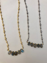 Load image into Gallery viewer, Tiny Labradorite Moroccan Necklace
