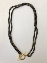 Load image into Gallery viewer, Large Brass Toggle Necklace
