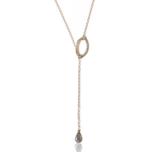 Load image into Gallery viewer, Dainty Oval Lariat
